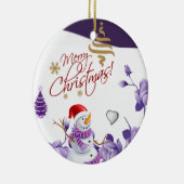 Ornament kerstcirkel, Snowman (Rechts)