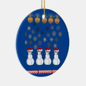 Ornament kerstcirkel, Snowman (Rechts)
