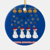 Ornament kerstcirkel, Snowman (Voorkant)