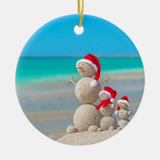 Ornament kerstcirkel, Snowman (Voorkant)