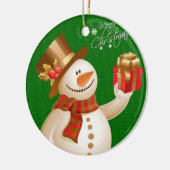 Ornament kerstcirkel, Snowman (Links)