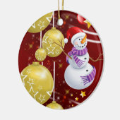 Ornament kerstcirkel, Snowman (Links)