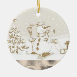 Ornament kerstcirkel, Snowman