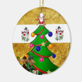 Ornament kerstcirkel, Snowman Elf (Links)