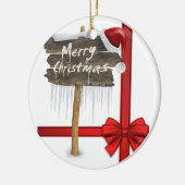 Ornament kerstcirkel, vrolijk kerstfeest (Links)