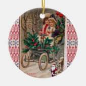 Ornament kerstcirkel, vrolijk kerstfeest (Voorkant)