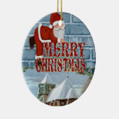 Ornament kerstcirkel, vrolijk kerstfeest (Rechts)