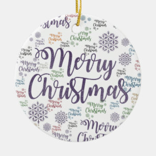 Ornament kerstcirkel, vrolijk kerstfeest