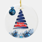 Ornament kerstcirkel, vrolijk kerstfeest (Achterkant)