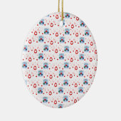 Ornament kerstcirkel, vrolijk kerstfeest (Rechts)