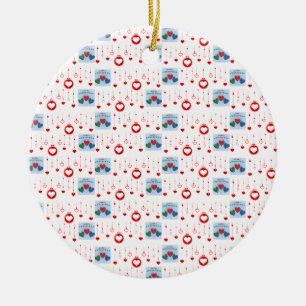 Ornament kerstcirkel, vrolijk kerstfeest