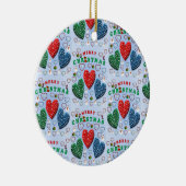 Ornament kerstcirkel, vrolijk kerstfeest (Rechts)