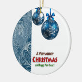 Ornament kerstcirkel, vrolijk kerstfeest (Links)