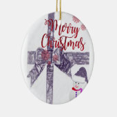 Ornament kerstcirkel, vrolijk kerstfeest (Rechts)