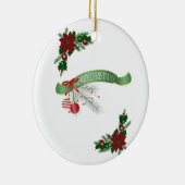 Ornament kerstcirkel, vrolijk kerstfeest (Rechts)