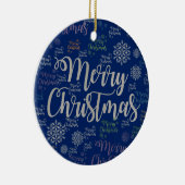 Ornament kerstcirkel, vrolijk kerstfeest (Rechts)