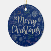 Ornament kerstcirkel, vrolijk kerstfeest (Links)