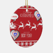 Ornament kerstcirkel, vrolijk kerstfeest (Rechts)