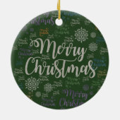 Ornament kerstcirkel, vrolijk kerstfeest (Achterkant)