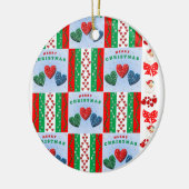 Ornament kerstcirkel, vrolijk kerstfeest (Links)