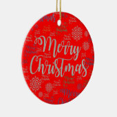 Ornament kerstcirkel, vrolijk kerstfeest (Rechts)