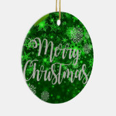 Ornament kerstcirkel, vrolijk kerstfeest (Rechts)