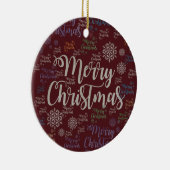 Ornament kerstcirkel, vrolijk kerstfeest (Rechts)