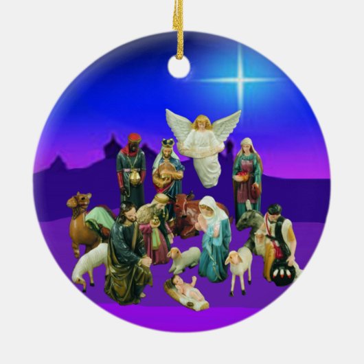 Ornament kerstfeestscène (Achterkant)