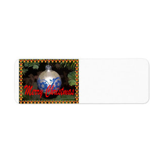 Ornament kerstlabel etiket
