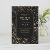  ornament kunstverjaardag kaart (Staand voorkant)