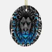 Ornament leeuwenpatroon positief (Rechts)