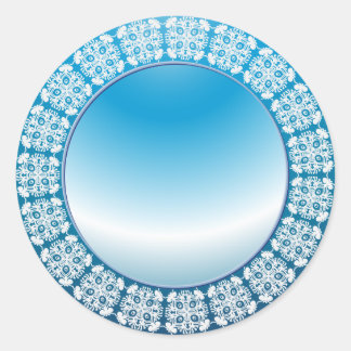 Ornament Lijst ontwerp Ronde Sticker