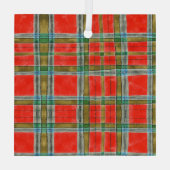 ORNAMENT MAC BAIN TARTAN Glass Square (Achterkant)