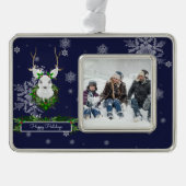 Ornament met blauw rendierformaat (Voorkant)