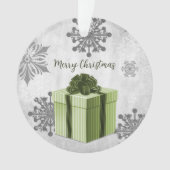 Ornament met de Groene Kerstfeestdag (voorkant)