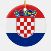 Ornament met de vlag van Kroatië (Achterkant)