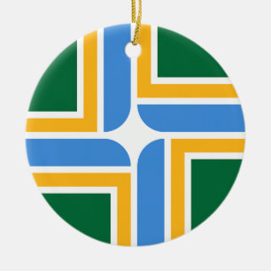 Ornament met de vlag van Portland, Oregon, Verenig