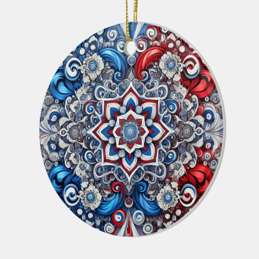 Ornament met Franse kleuren Design (Links)
