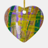 Ornament met gekleurd collage. (Voorkant)