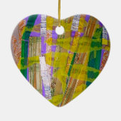 Ornament met gekleurd collage. (Achterkant)