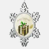 Ornament met gouden kerstcadeaus (Rechts)