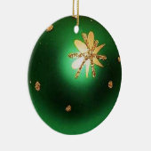 Ornament met Green Kerstbal Ball Star (Rechts)