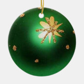 Ornament met Green Kerstbal Ball Star (Voorkant)
