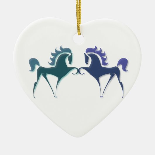 Ornament met hoge uitzetpaarden (Voorkant)