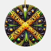 Ornament met Jamaicaanse kleuren Design (Achterkant)