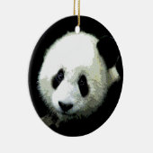 Ornament met kerstbomen Panda (Rechts)