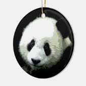 Ornament met kerstbomen Panda (Links)