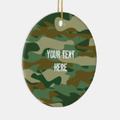 Ornament met kerstboomcamera's van het leger (Rechts)