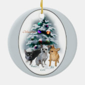 Ornament met kerstcadeaus voor Chihuahua (Achterkant)