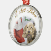Ornament met kerstcadeaus voor de Otterhound (Links)